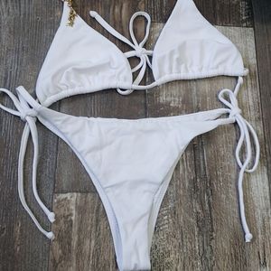 White Brazilian Bikini Set